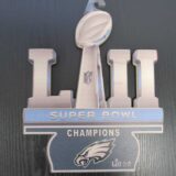 Philadelphia Eagles Super Bowl Champions 12" Cut Out Wood Sign