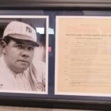 Babe Ruth 8x10 Replica Contract Photo Display
