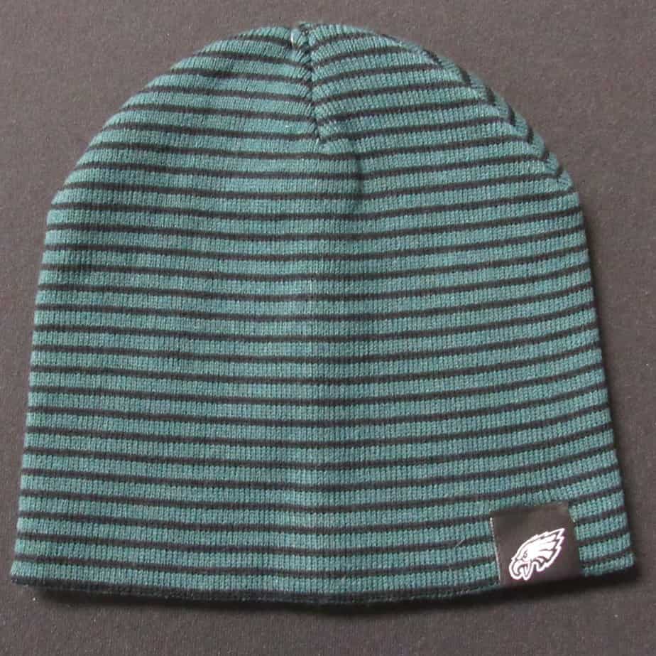 Philadelphia Eagles Knit Hat Black/Green Striped