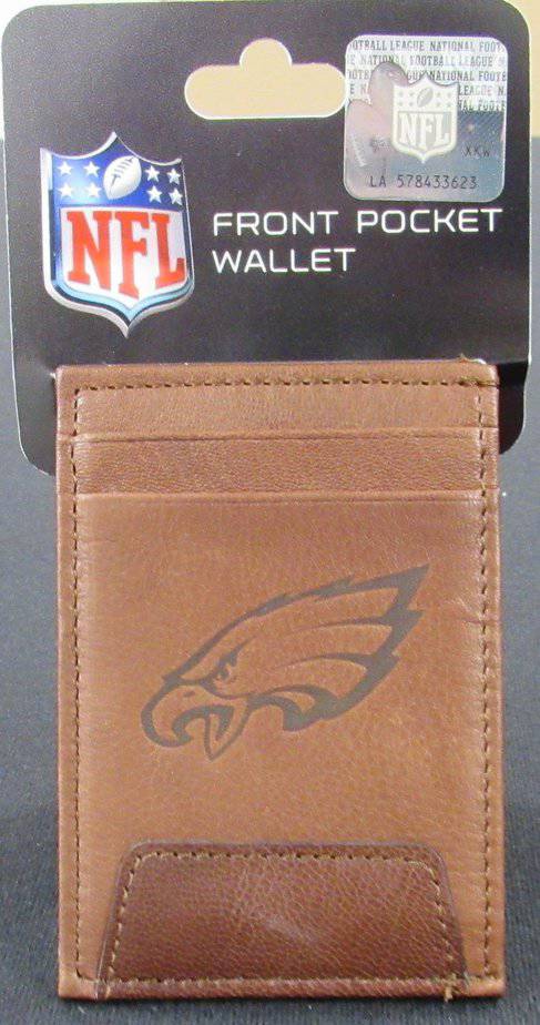 Philadelphia Eagles Premium Leather Front Pocket Wallet