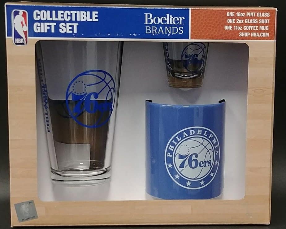 Philadelphia 76ers Collectible Glassware & Mug Gift Set