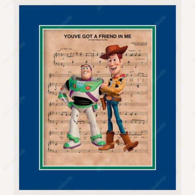 Toy Story "You've Got a Friend In Me" Framed Sheet Music Print
