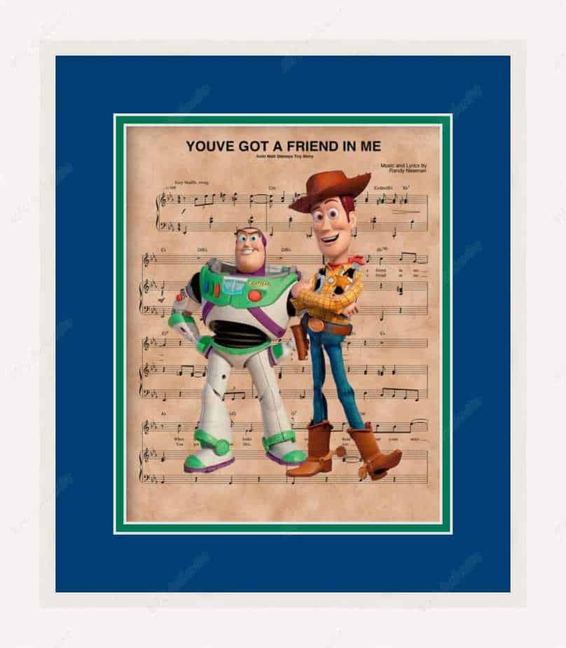 Toy Story “You've Got a Friend In Me” Framed Sheet Music Print