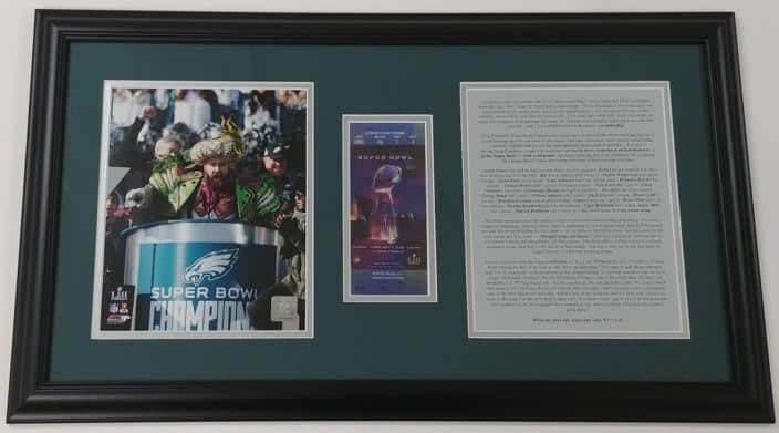 Jason Kelce “Super Bowl Speech” 8x10 Photo Display