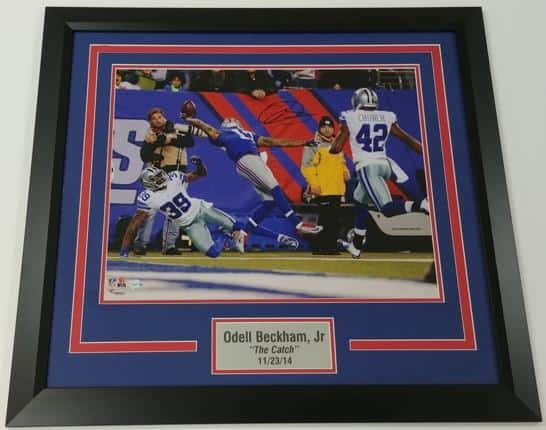 Odell Beckham, Jr Autographed Framed 16x20 Photo Display