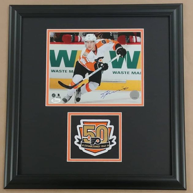 Travis Konecny Autographed 8x10 Framed Photo Display