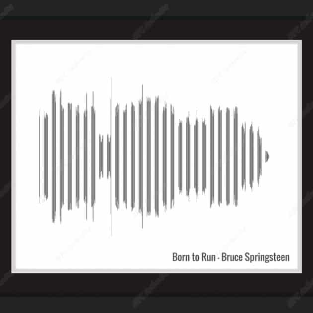 Bruce Springsteen Framed 11x14 Born to Run “Soundwaves” Print
