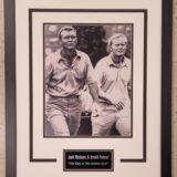 Jack Nicklaus and Arnold Palmer "The King & The Golden Bear" Framed Photo Display