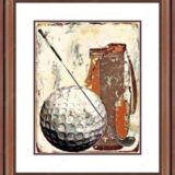 Abstract Golf Framed Print