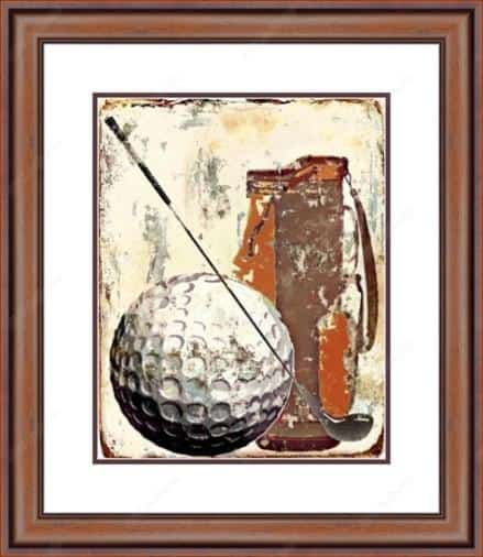 Abstract Golf Framed Print