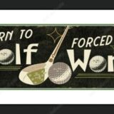Born to Golf Framed Print