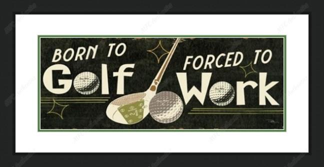 Born to Golf Framed Print