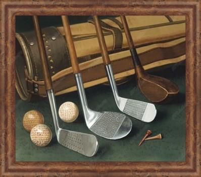 Golf Club Line Up Framed Print