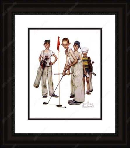 Missed by Norman Rockwell Framed Print