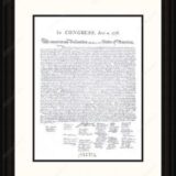 Declaration of Independence Framed Replica Print