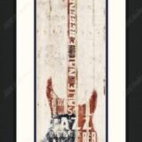 Guitar Word Play USA Framed Print