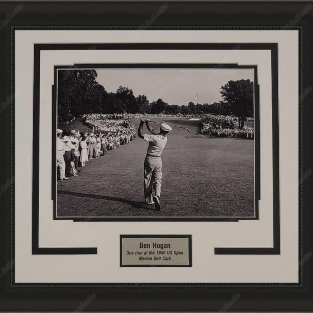Ben Hogan "One Iron at the 1950 US Open" 11x14 Framed Photo Display