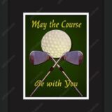 May the Course Be With You Framed Photo