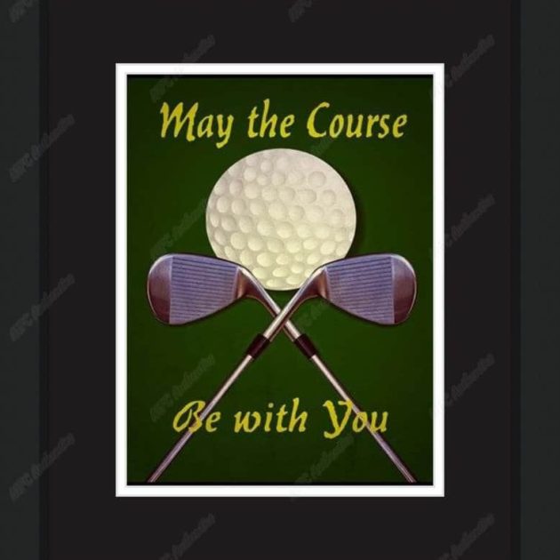 May the Course Be With You Framed Photo