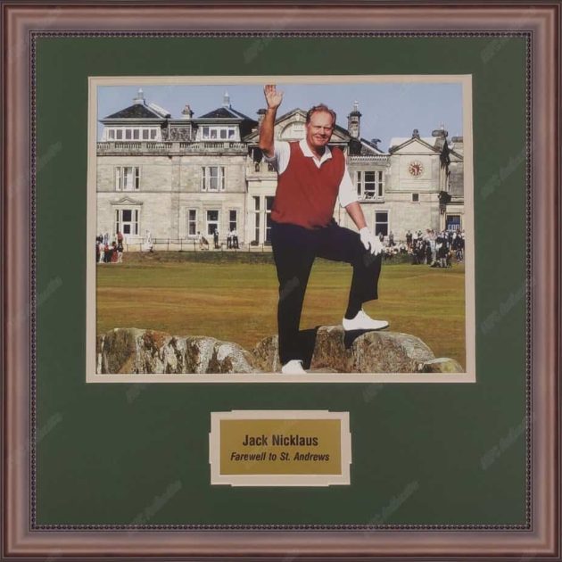 Jack Nicklaus "Farewell to St. Andrews" 11x14 Photo Display
