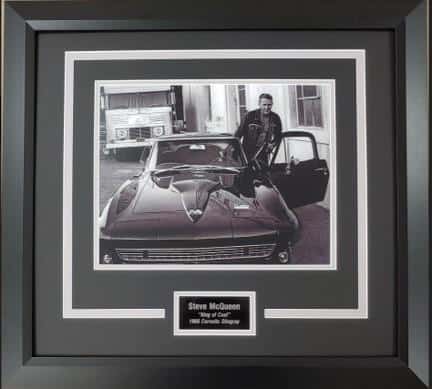 Steve McQueen Framed Photo Display