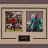Tiger Woods 2019 Masters Champion Dual 8x10 Framed Photo Display
