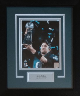 Nick Foles Framed Super Bowl MVP Photo Display
