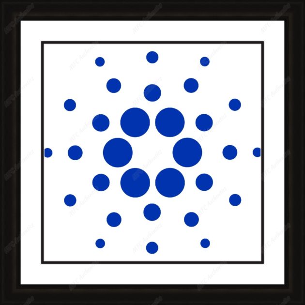 Cardano Cryptocurrency Logo Framed Print