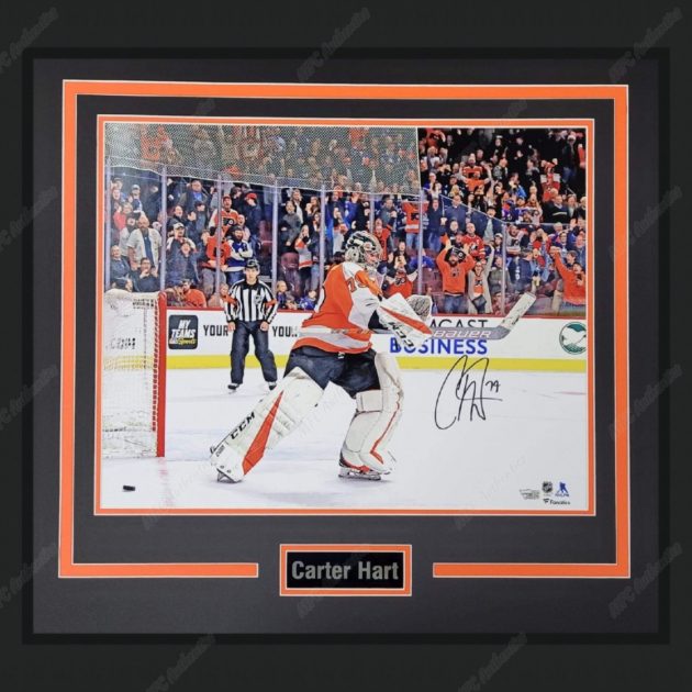 Carter Hart Framed 16"x20" Autographed Photo