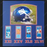 New York Giants Super Bowl Tickets Photo Display