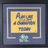 Rudy Ruettiger "Play Like a Champion" Framed 8"x10" Photo Display