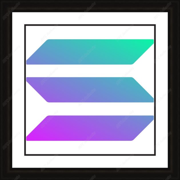 Solana Cryptocurrency Logo Framed Print