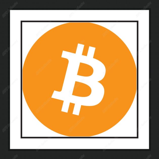 Bitcoin Cryptocurrency Logo Framed Print