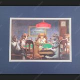 Dogs Playing Poker Framed Print