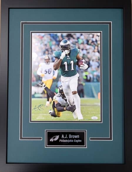 AJ Brown Framed Autographed 11x14 Photo