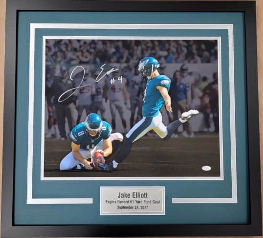 Jake Elliott Autographed 61 Yard FG Framed Autographed 16x20 Photo