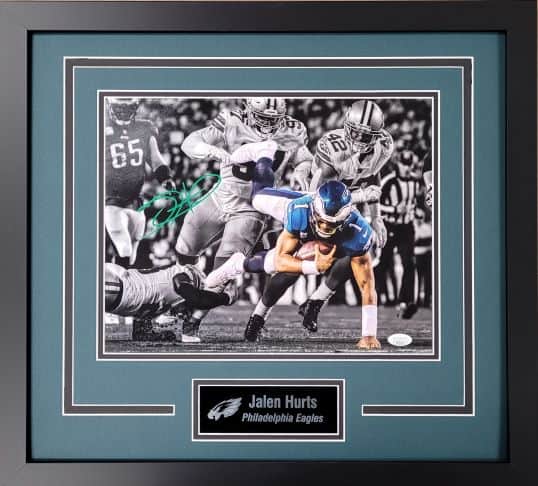 Jalen Hurts Framed Autographed 11x14 Photo