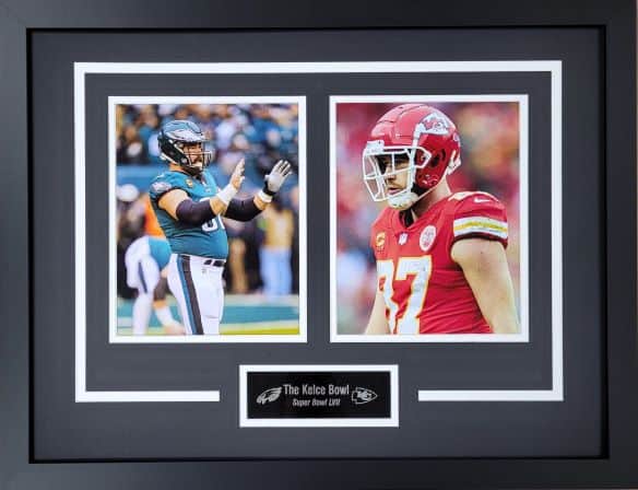Jason & Travis Kelce "The Kelce Bowl" 8x10 Framed Photo Display