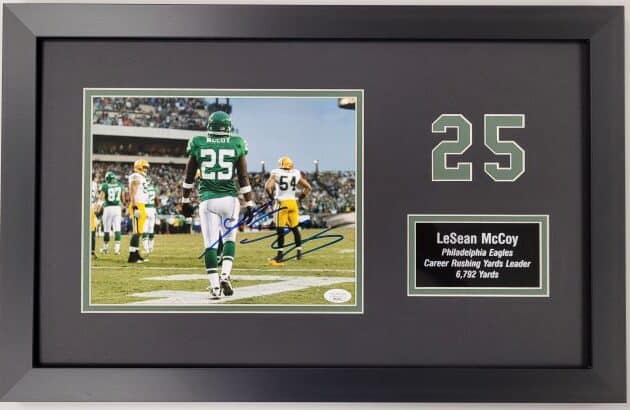 LeSean McCoy Autographed Framed 8x10 Photo