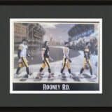 Pittsburgh Steelers "Rooney Road" Artwork Print, featuring the likes of Ben Roethlisberger, Troy Polamalu, Hines Ward & Jerome Bettis.