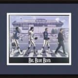 New York Giants "Big Blue Boulevard" Framed Artwork Print, featuring the likes of Lawrence Taylor, Mark Bavaro, Phil Simms & Bill Parcells.