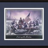 New York Yankees "Crossing the Hudson" Framed Artwork Print, featuring the likes of Derek Jeter, Thurman Munson & George Steinbrenner