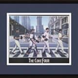New York Yankees "Core Four" 16"x20" Artwork Print featuring the likes of Derek Jeter, Mariano Rivera, Andy Pettitte & Jorge Posada.